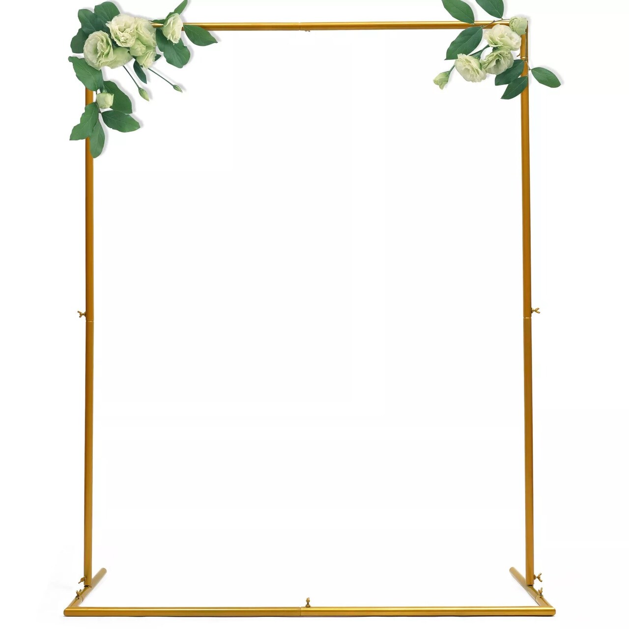 Wedding Arch Stand Gold Garden Arch Outdoor Backdrop Decor Rack 120*35*150cm